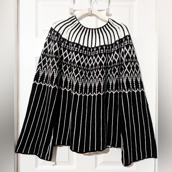 Commense Fair Isle Pattern Bell Sleeve Sweater - Picture 8 of 13